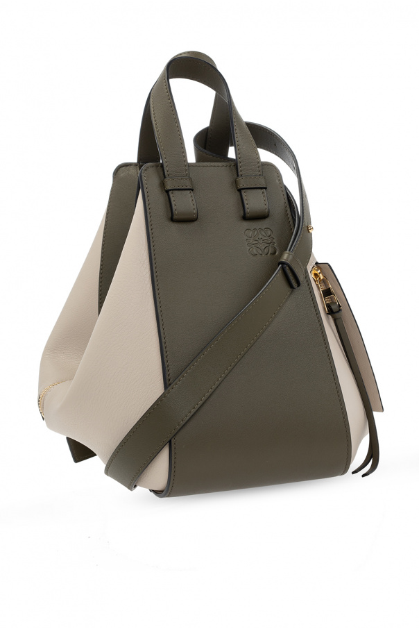 LOEWE**HAMMOCK ハンドバッグ**Olive**24 x 20 x 14 cm Loewe - Hammock Olive Green Grained Leather Small Bag